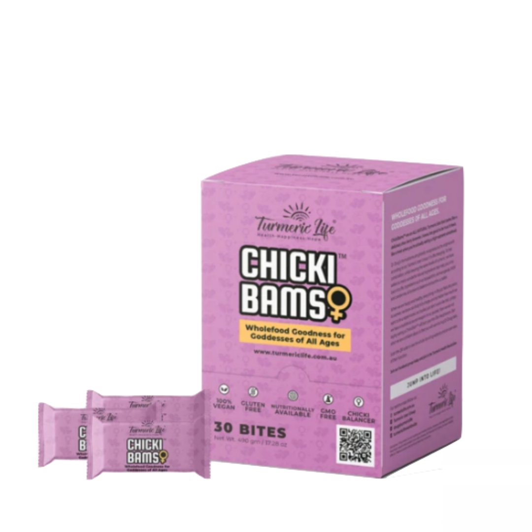 ChickiBam Bites Turmeric Life Box of 30 15 Off 1st Order