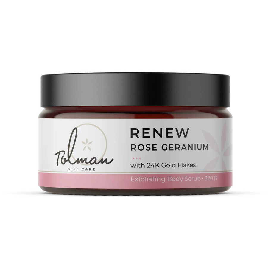Rose Renew Salt Scrub Exfoliate with 24k Gold