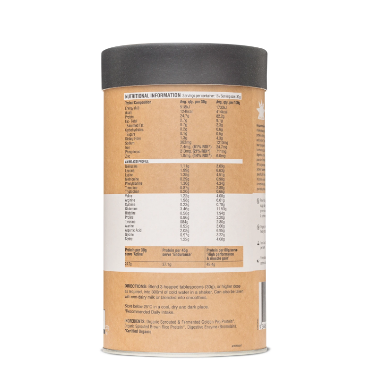 Raw Protein Isolate Natural 500g